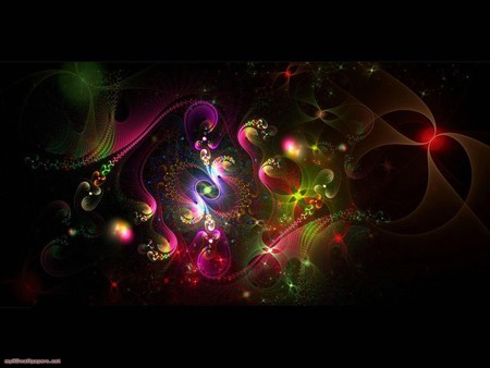 Fractal Magical Fantasy - abstract, colorful, beautiful, orbs, fractal, swirls