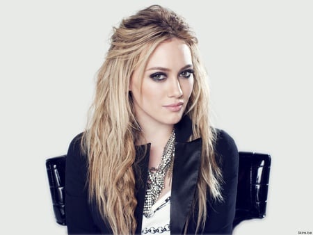 Hilary Duff - duff, hilary duff, actress, hilary, blonde, coat