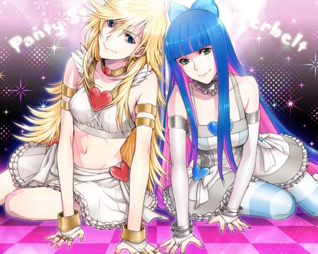 Panty & Stocking with Garterbelt - girls, pretty, colorful, cute, anarchy, sexy