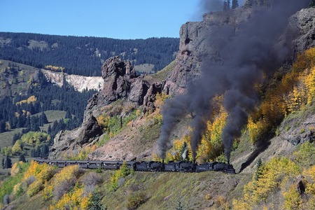 Three's a Crowd - nature, train, smoke, steam