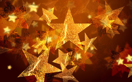 Christmas gold stars