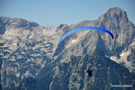 dead mountains - skydiving, sport, mountains, sky