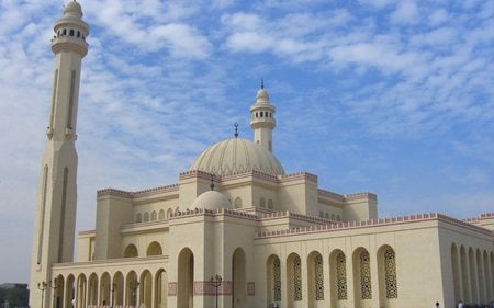 Al Fateh Mosque in Manama - Bahrain - bahrain, islam, place, masjid