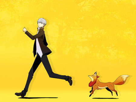 Persona 4 - persona 4, yellow, fox, shin megami tensei, souji seta, persona