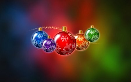 Christmas cards - holiday, ball, color, christmas