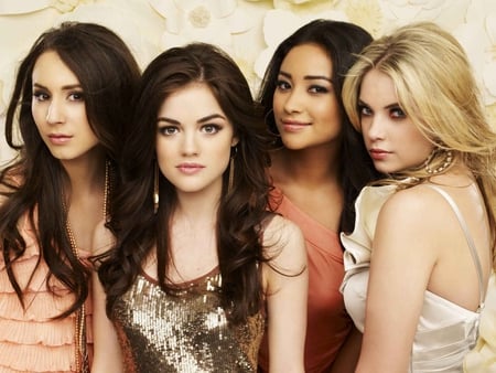 Pretty Little Liars - ashley benson, people, tv series, lucy hale, troian bellisario, celebrity, shay mitchell, pretty little liars, actresses