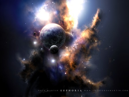 Euphoria - space, galaxy, planet, nebula