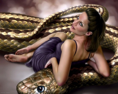 snake_woman - woman, snake