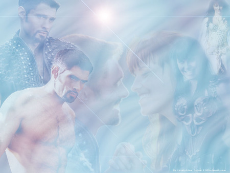 Xena - warrior, collage, xena, ares, god