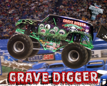 grave_digger - truck, monster, grave