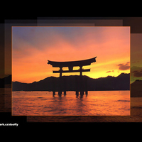 Japan - Great Gate (Torii) close to Miyajima