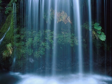 Waterfall - nature, water, waterfalls