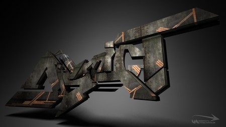 Metal Graffiti - graffiti, metal, black, gold