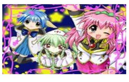 Galaxy angel of the stars - stars, milfeulle, vannila, mint, colorful, anime