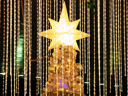 star-christmas - lamp, light, ornament, star, tree, christmas