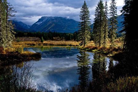 Lake - sky, lake, trees, nature