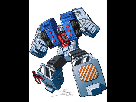 Firebot - firebot, transformer, comic, fantasy