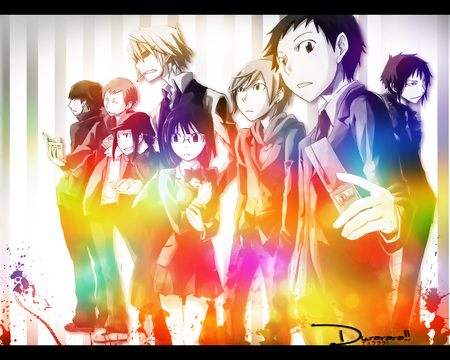 Durarara!!! - anime, dollars, rainbow, durarara