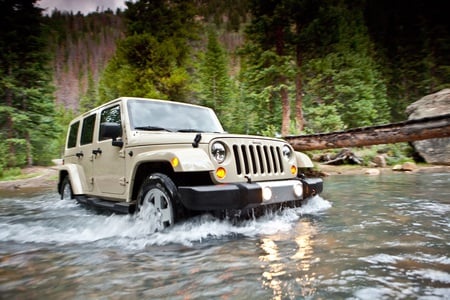 Jeep Wrangler 2011 - 2011, forest, mountain, river, jeep, car, sahara, hd, wrangler