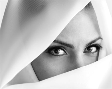 Eyes - woman, female, eyes, hide, model