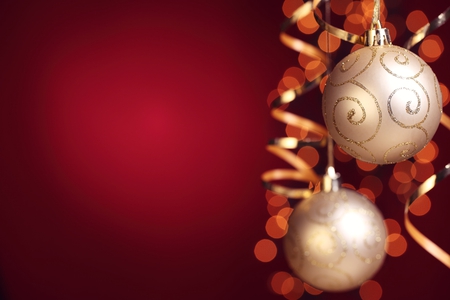 Happy New Year - new year, photography, ball, lovely, garland, christmas, balls, holidays, red, decorations, cute