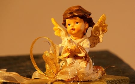 Christmas Angel - beautiful, figure, gold, angel, christmas decoration