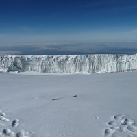 Glacier on Kilimanjaro