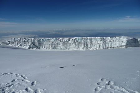 Glacier on Kilimanjaro - ice, mountain, snow, glacier, kilimanjaro