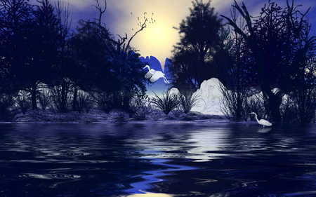 Cold winters day - wallpaper, waterscape, landscape, jazzilady