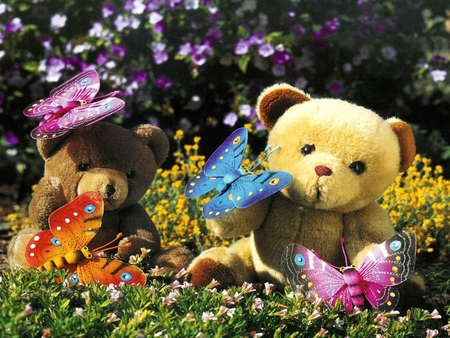 My Christmas gift for: Dreamer-Girl (Luiza) - sweet, garden, bear, butterfly