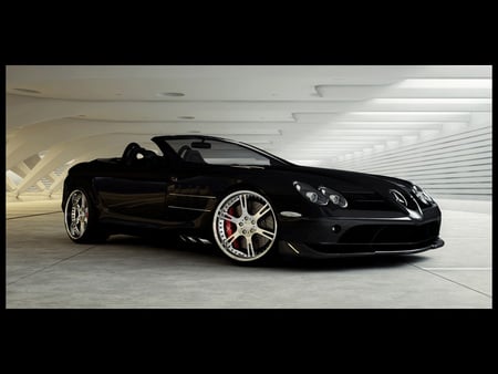 Mercedes Benz SLR - black, benz, 2011, slr