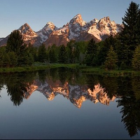 Mountain sunset