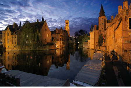 Brugge at Night, Belgium