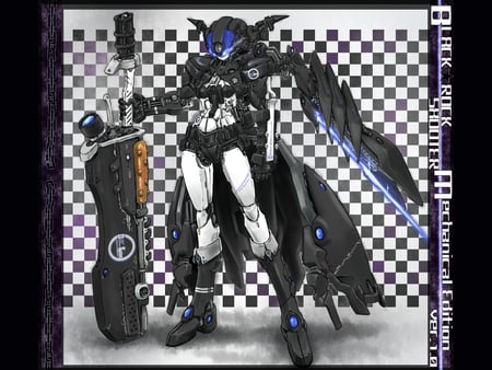 Insane BRS - badass, transformation, mato, editions, shooter, black, cool, big, kuroi, weapon, awesome, mechanical, rock, tech, mecha