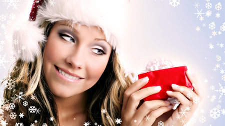 Gift! - nice, people, gift, photography, winter, new yeat, model, christmas, entertainment