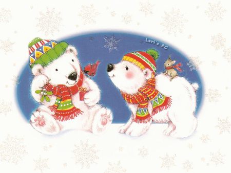 Bear christmas - christmas, bear, noel, holiday, tree