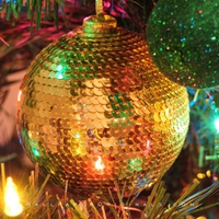 Golden Christmas Ball