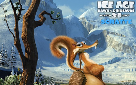 Ice age - animation, ice age, landscape, snow, 3d