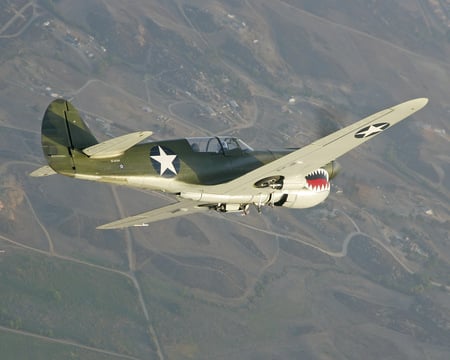 Curtiss P40N Warhawk - usaf, world, ww2, war, curtiss, warhawk, p40