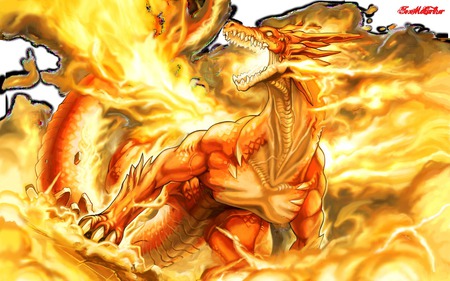 epic dragon - fire, epic, animals, dragons