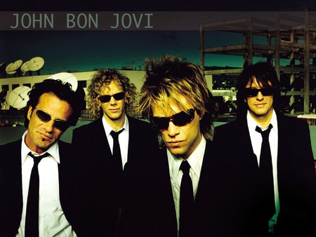 Bon Jovi - band, music, four, men