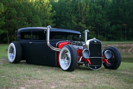 Rod - woods, car, black, rod