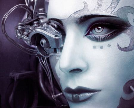 Cyborg - scifi, fantasy, cyborg, female