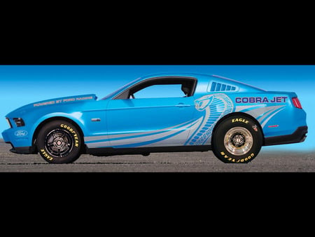 2012 Ford Mustang Cobra Jet - mustang, 2012, car, blue, cobra jet, ford