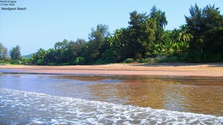 Nandgaon Beach, India - murud, isave sir, konkan, kashid, alibaug, janjira, arebian sea, maharashtra