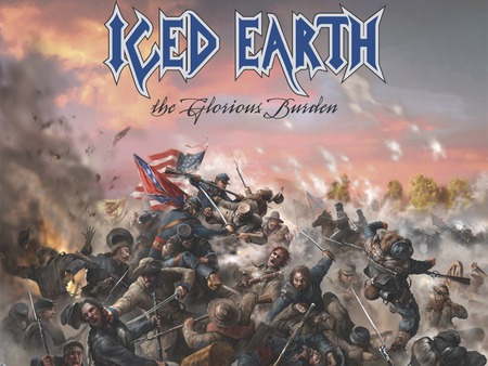 Iced Earth - The Glorious Burden - logo, war, band, earth, iced, metal, battle, heavy, glorious, civil war