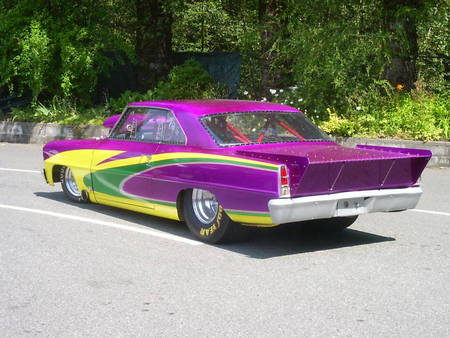 1966 Chevrolet Nova drag race car - nova, car, classic, drag, race, chevy