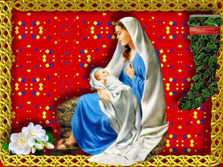 Holy Mother Mary - jesus christ, religion, god, holiday, christianity, christmas