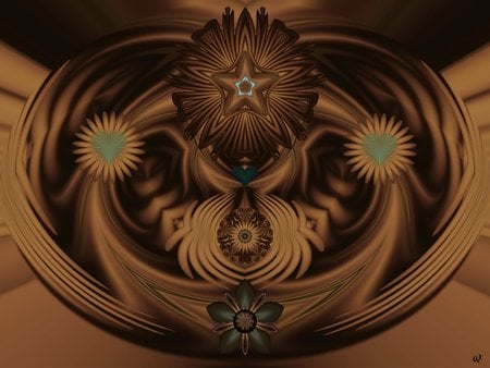 Southwestern Gold - eye candy, collage, 3d, fractal, abstract