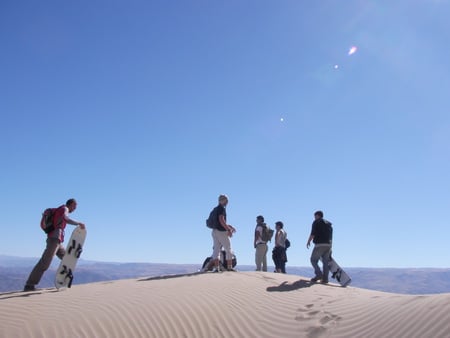 snowboard  OR  sandboard - sport, desert, sand, snow